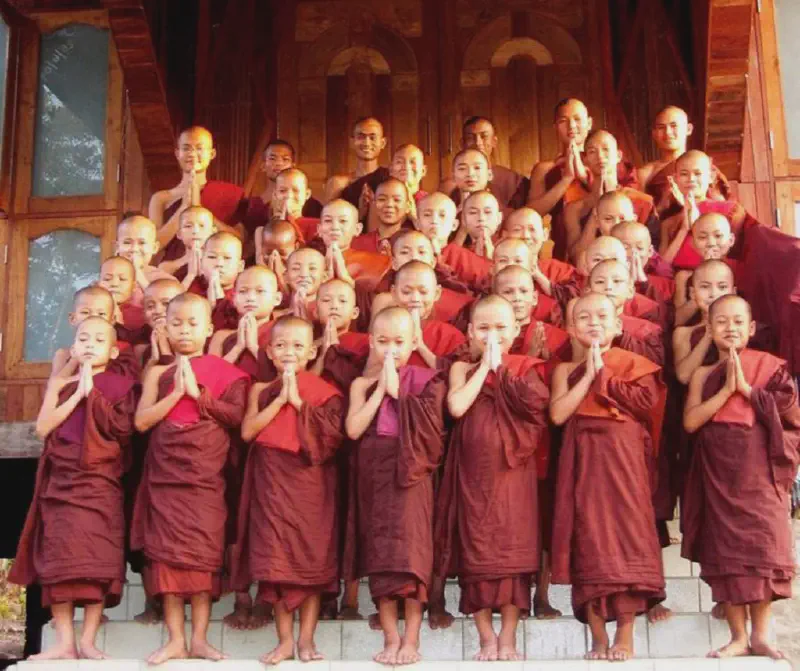 image from The Robes of Theravadan, Mahayanan, Tibetan Monks
