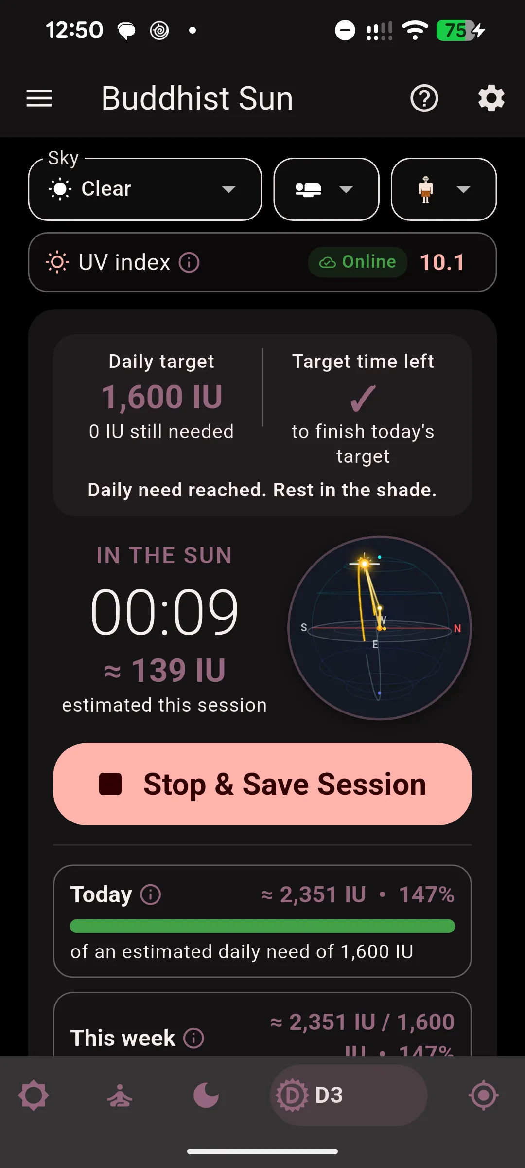 Vitamin D Sun Exposure Calculator