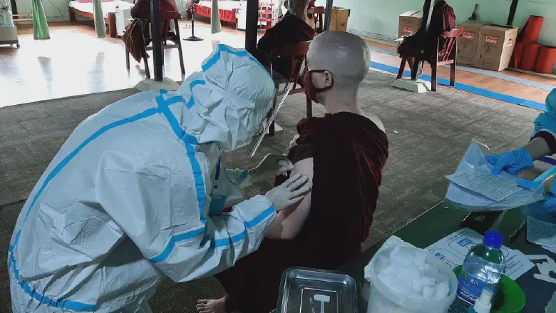 image from Pa-Auk Vaccination 2021