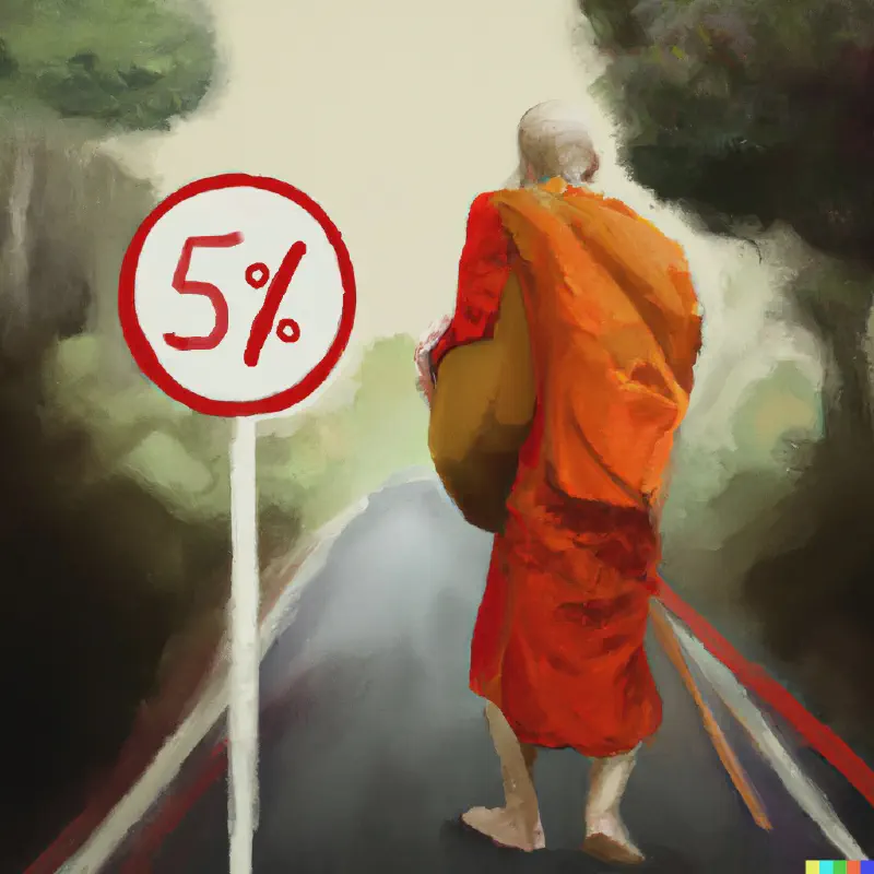 image from Percentage of Monks Who Do Not Use Money