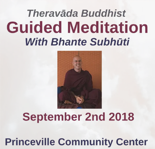 MP3 of Princeville Dhamma Talk September 2, 2018