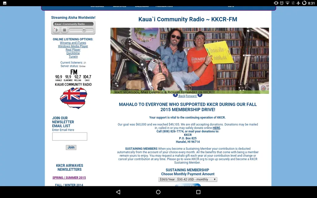 image from KKCR - Monks on Kauai Community Radio