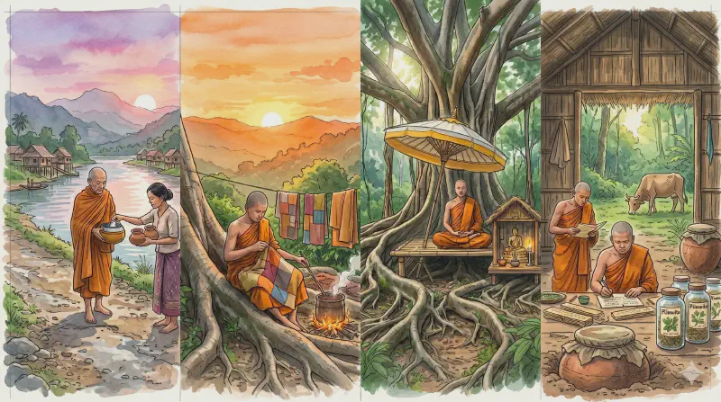 image from Are Vinaya Monks Easy to Support?