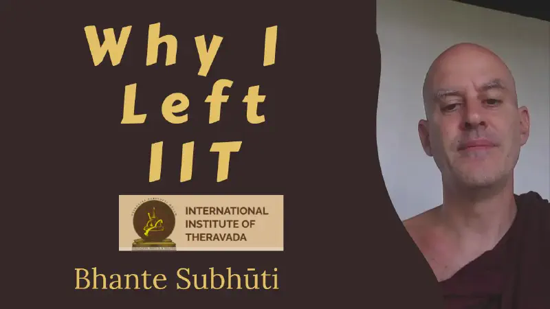 image from Why I Left The International Institute of Theravāda